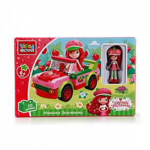 Конструктор – Машинка Землянички, 111 деталей (Город Мастеров, BB-1507-Rsim)